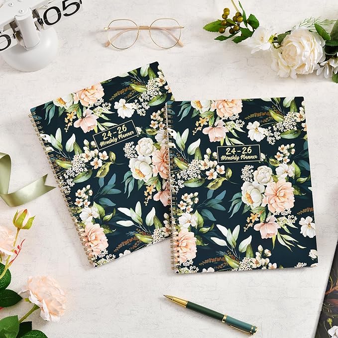 2025-2026 Monthly Planner - JAN. 2025 - JUN. 2026, 9" x 11",18 Months Planner 2025-2026 with Monthly Tabs, Two-Side Pocket, Thick Paper
