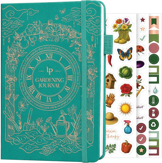 Legend Gardening Journal – 5-Year Garden Journal Planner & Log Book with Gardening Calendar & Plant Logs – Hardcover Garden Planner (Turquoise)