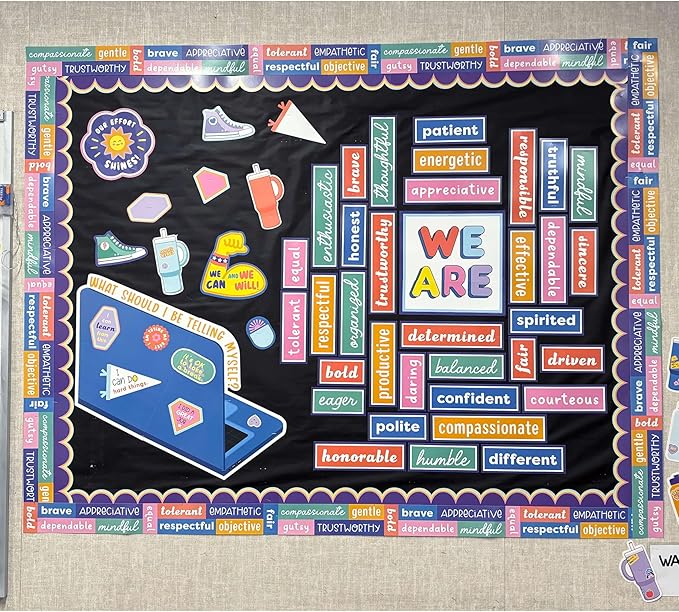 Carson Dellosa Education We Stick Together 52 pc Bundle Motivational Bulletin Board Set, Positive Affirmations and Reproducible Social Emotional Learning Activities, Growth Mindset Classroom Decor