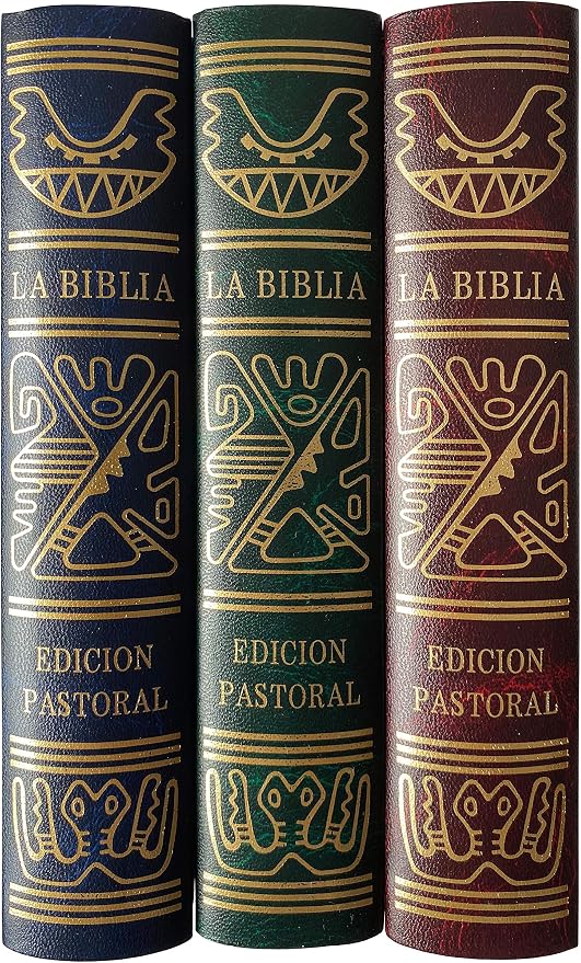 La Biblia Catolica Latinoamericana Letra Grande Edicion Cartone en Español con Señalador Biblico - The Latin American Catholic Bible Spanish Edition with Bookmarks (Assorted)