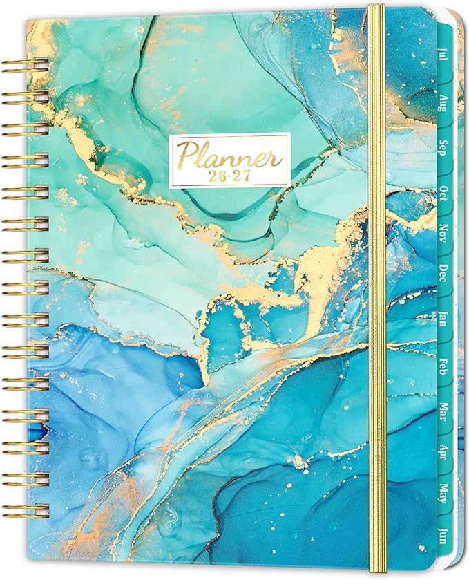 2026-2027 Planner - Planner 2026-2027, Weekly and Monthly Planner, July 2026 - June 2027, 6.4" x 8.5", Monthly Tabs, Hardcover, Daily Organizer