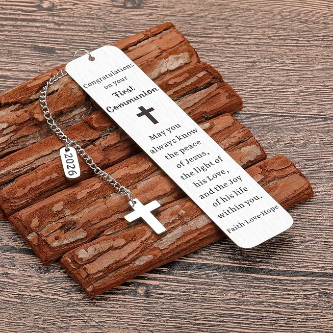 First Communion Gifts for Girls Boys Baptism Catholic Confirmation Gifts for Teens Boys Girls Kids 1st Holy Communion Gifts Christian Religious Bible Verse Gifts for Goddaughter Godson Women Men Faith