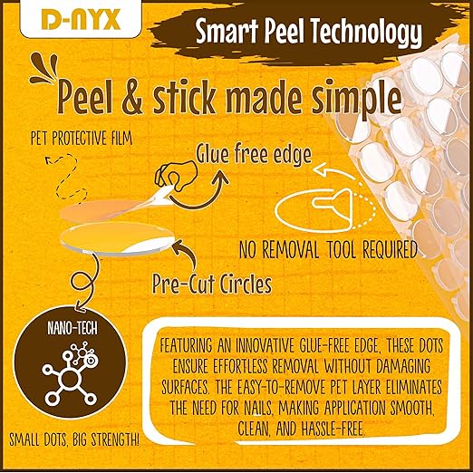 Double Sided Tape Sticky Dot Stickers 280, 350, 450, 550 or 700 Pack Removable Putty No Trace Clear Sticky Tack Waterproof Small Stickers for Festival Decoration Picture (450 Sticky Dots)