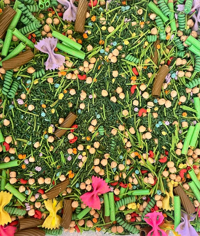 Colorful Sensory Filler for Craft Activities, Mixed Texture Decorative Filler, Fine Motor Practice Material