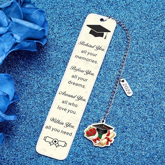 Senior Gifts for Girls 2026 College Graduation Gifts for Her Class of 2026 Gifts for High School Senior Graduation Gifts for Her Him Graduation Bookmarks for Girls Daughter College Student Essentials