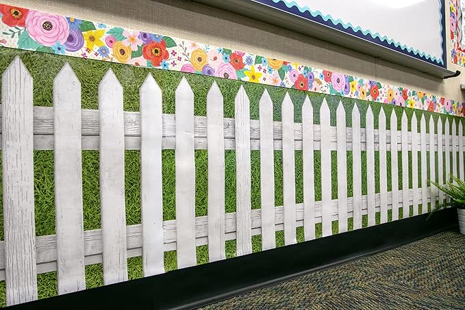 Teacher Created Resources Fun Size White Picket Fence Better Than Paper® Bulletin Board Roll (TCR77467)