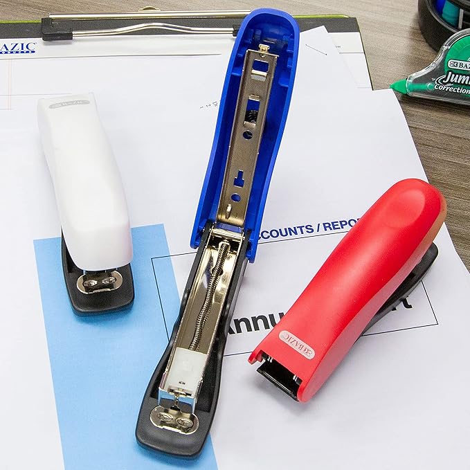 1 Desk Stapler Standard Staples Paper Manual Office Supplies Desktop Classroom