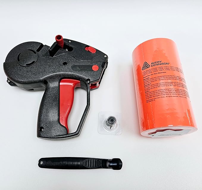 Monarch 1131-01 Price Gun - Includes Sleeve of Genuine Fluorescent Red Labels, Label Scraper & Ink Roller