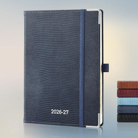 Planner 2026-2027 Weekly & Monthly Planner, 18 Month Academic Calendar July 2026 – Dec 2027, Horizontal Layout with Monthly Tabs, Hardcover Business Agenda Organizer, Dark Blue