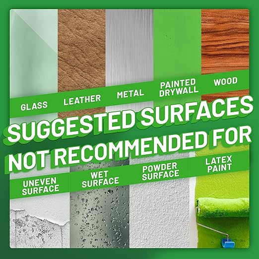 Krazy Tape Strong Bond Heavy Duty Double Sided Mounting Tape, 1"x2", Pack of 24 Pre-Cut Pieces, Grey, Easy Lift Adhesive Strips for Glass, Leather, Metal, Drywall & Wood Surfaces, Indoor, Outdoor Use