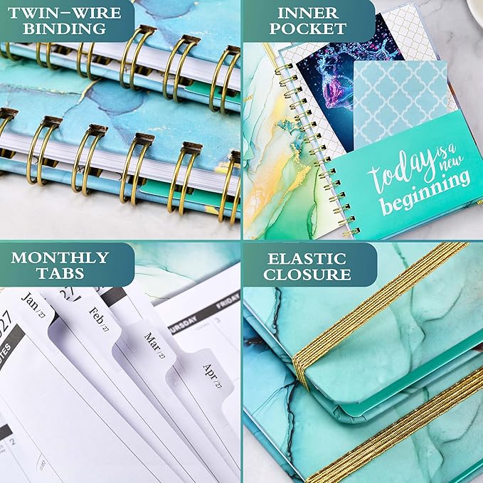 2026-2029 Monthly Planner - 3 Year Monthly Planner 2026-2029 with Monthly Tabs, Jul. 2026 - Jun. 2029, 6.3" x 8.4", 26-29 Monthly Calendar - Green