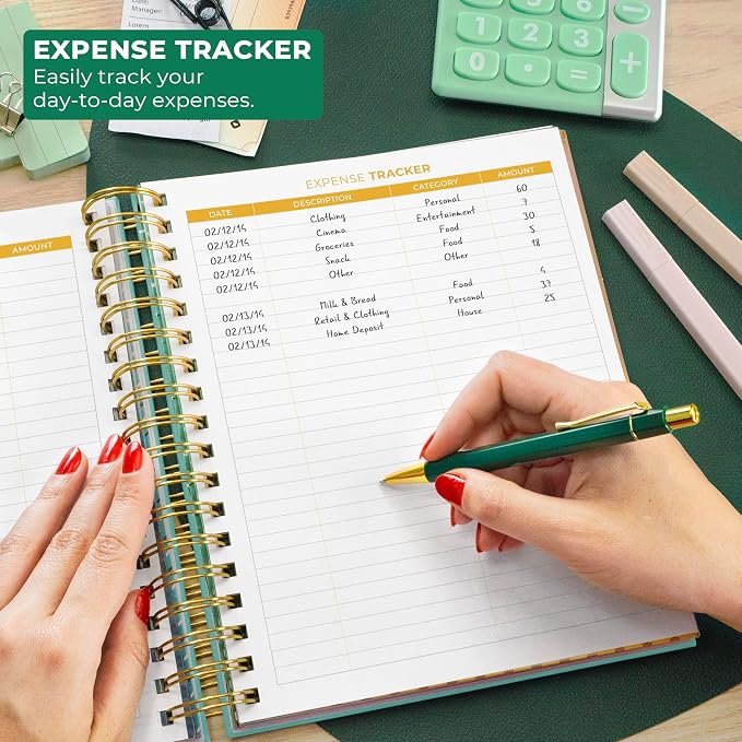 Clever Fox Budget Planner & Monthly Bill Organizer With Pockets. Expense Tracker, Budgeting Journal & Financial Book. Large, 8x9.5" (Turquoise)