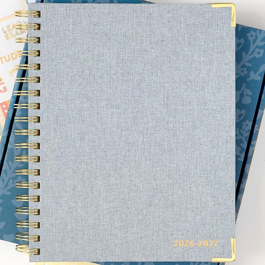 PPP Work Planner 2026-2027 | 12-Month Weekly Calendar (Start Monday) | Vertical Weekly Layout | Monthly Review Pages | Budgeting & Goal Tracker Pages | Customizable Checklists for Routines & Daily Goals