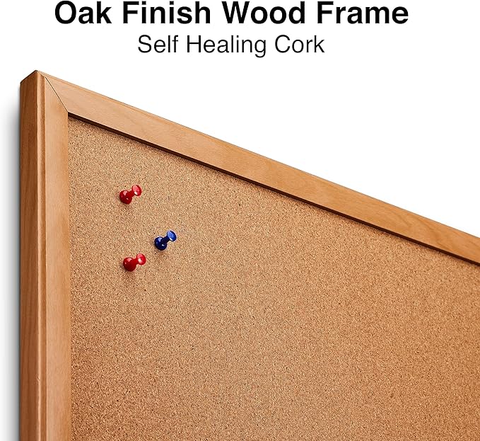 Staples Standard Cork & Dry Erase Whiteboard, 3' x 2'