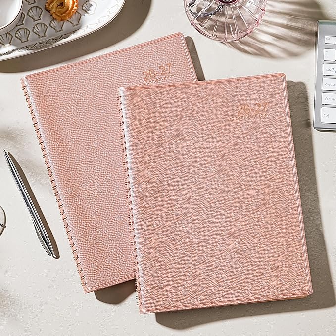 2026-2027 Appointment Book/Planner - 53 Weeks Daily Planner 2026-2027, July 2026 - June 2027, 9" x 11" Weekly Appointment Book with 15-Minute Increments, Flexible & Soft Cover