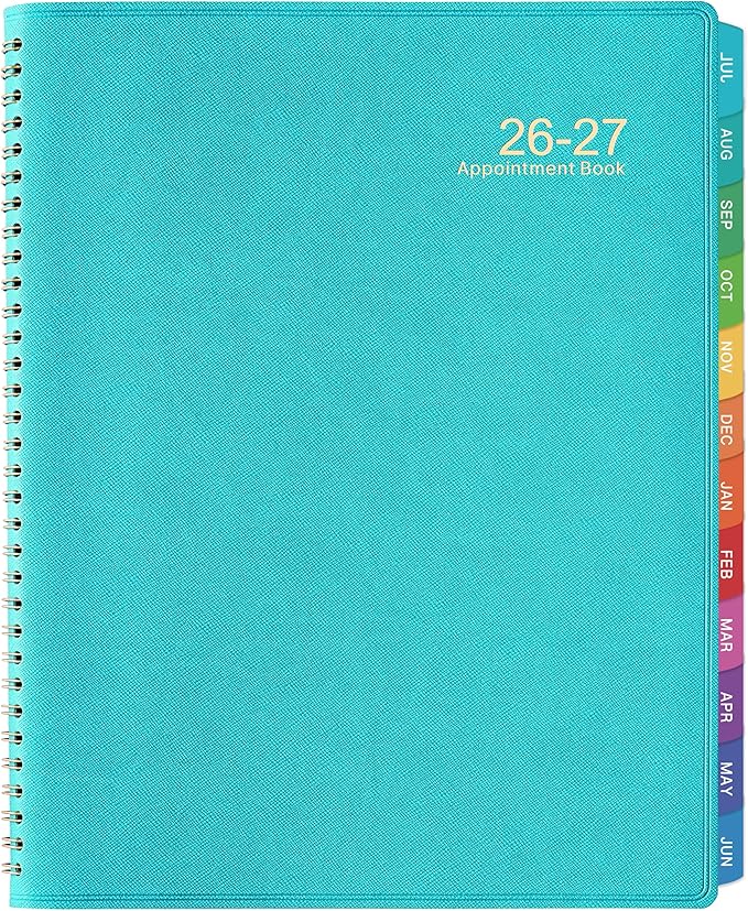 Appointment Book 2026-2027 - 53 Weeks Daily Planner 2026-2027, July 2026 - June 2027, 8.5" x 11" Daily Organizer, Appointment Planner with 15-Minute Increments