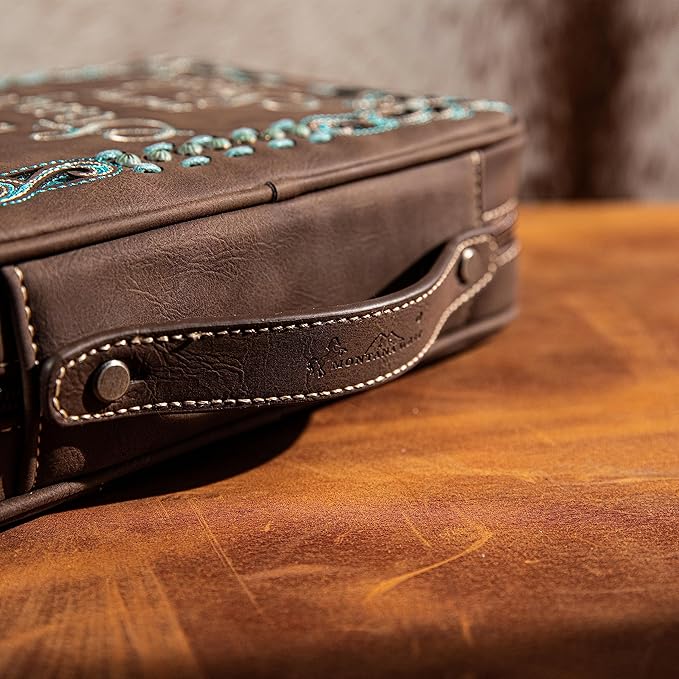 Montana West Western Style Embroidered Bible Covers for Women Men Book Carrying Case Church Bag Outdoor Bible Protective
