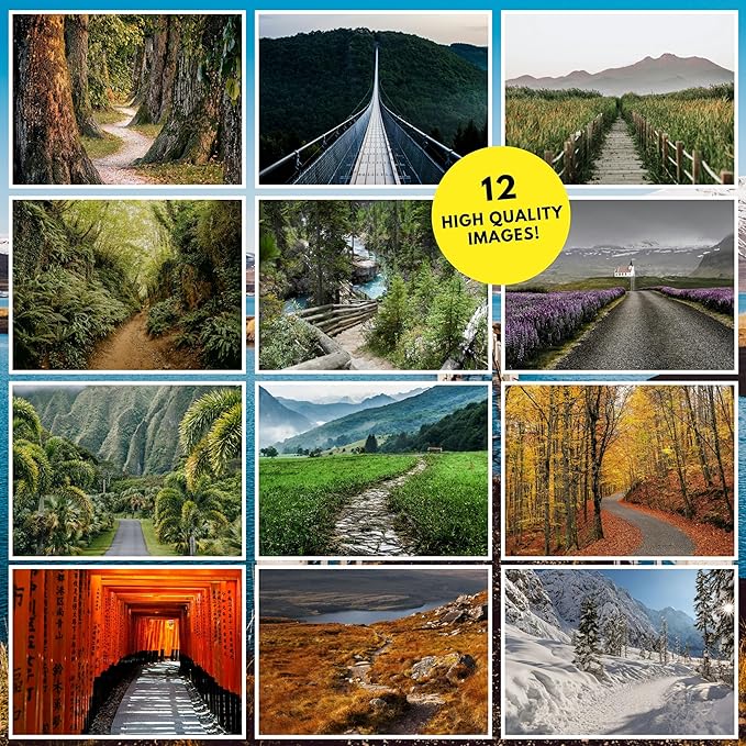 Pathways 2026 Wall Calendar | Scenic Nature Photography & Enchanted Outdoor Views | Stunning Walkways | Christmas Gift For Nature Lovers 12" x 24" Wall Calendar 2026