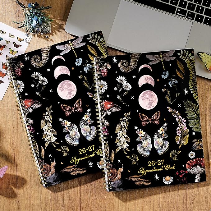 2026-2027 Appointment Book/Planner - 8.1"x11", 2026-2027 Daily Planner, July 2026 - June 2027, Weekly & Monthly, Hourly Planner with 30-Minute Interval, Monthly Tabs, Pocket