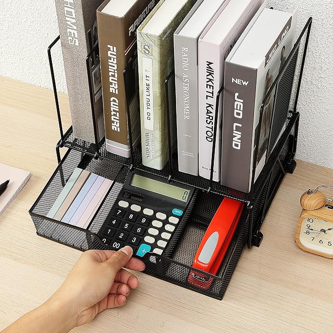 Mr. Pen- Mesh Desk Organizer with Drawer, Office Desk Organizers and Accessories, Desk Organization, Desktop Organization, Desk Organizers and Storage, Desktop Organizer, Fathers Day Gift
