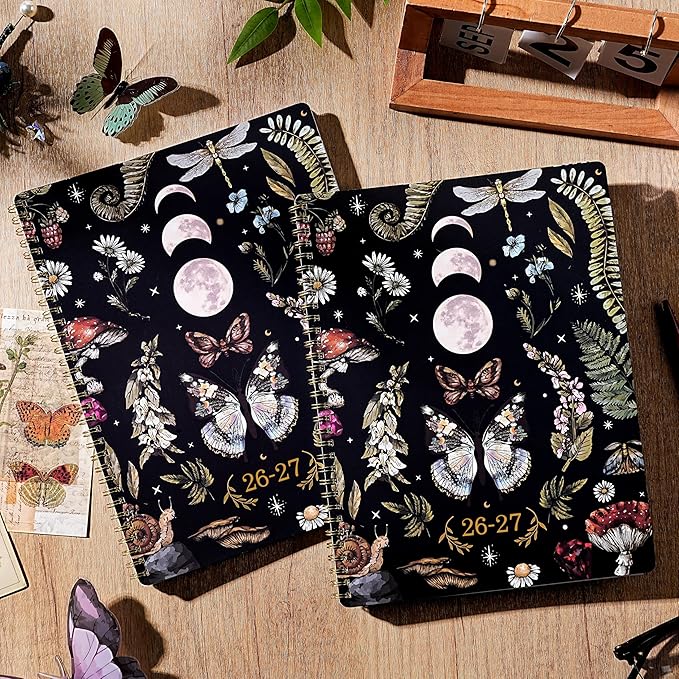 Planner 2026-2027 - July 2026 - June 2027 Planner, 8.5" x 11" Weekly and Monthly, Calendar 2026-2027 Spiral Bound with 12 Monthly Tabs, Inner Pocket