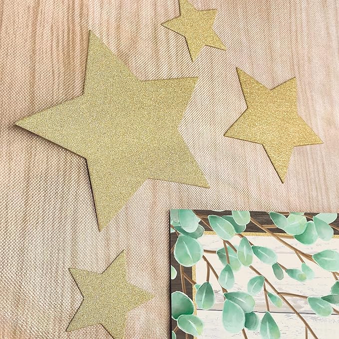 Teacher Created Resources Gold Glitz Stars Accents - Assorted Sizes