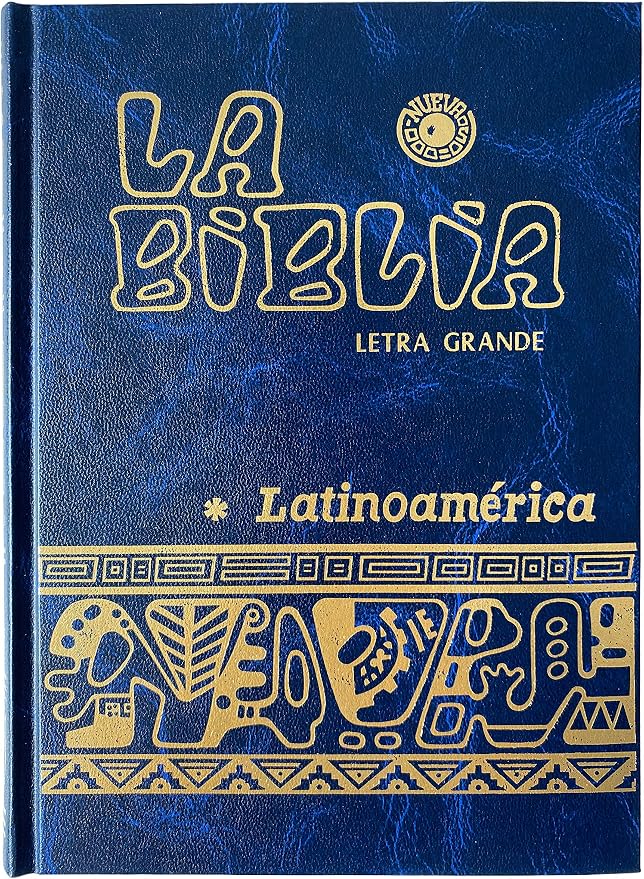 La Biblia Catolica Latinoamericana Letra Grande Edicion Cartone en Español con Señalador Biblico - The Latin American Catholic Bible Spanish Edition with Bookmarks (Assorted)