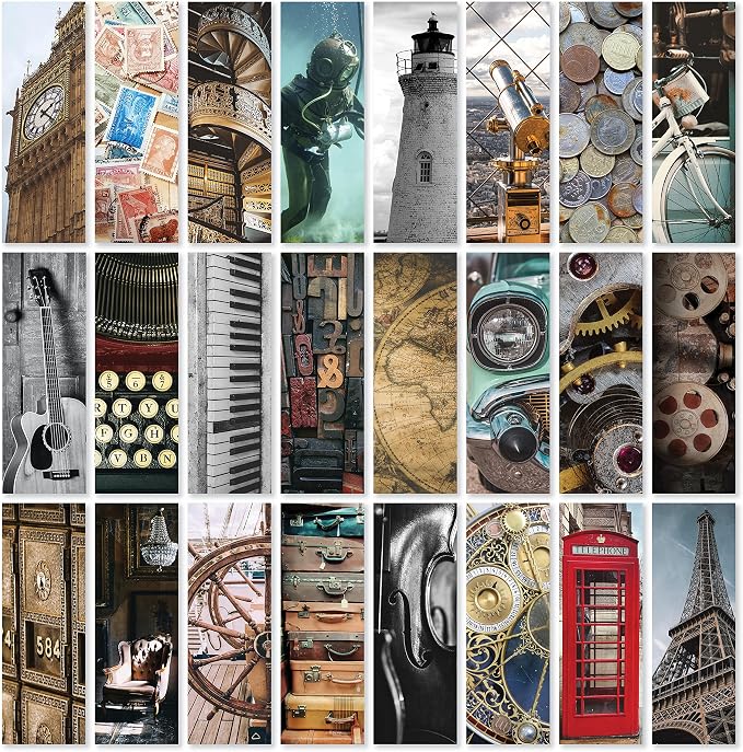 JBH Creations Vintage Bookmarks - Pack of 48