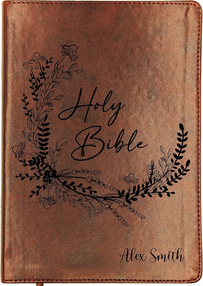 Personalized ESV Bible, Wide Margin, Custom Holy Bible, English Standard Version (Wreath Holy Bible)