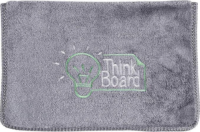 Think Board White Dry Erase Whiteboard 2'x4' – Self-Adhesive Reusable Writing Surface for Wall, Desk, or Fridge – Peel & Stick Removable Message Board for Home, Office & School