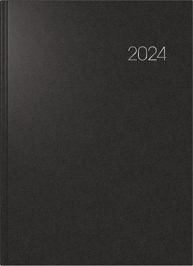 BRUNNEN Daily Calendar Model 787 2024 1 Page = 1 Day A4 Black